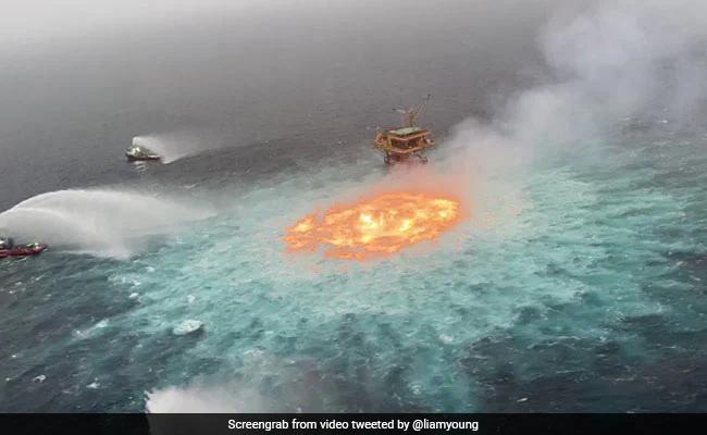 Massive ‘eye of fire’ breaks out from pipeline leak in Gulf of Mexico 