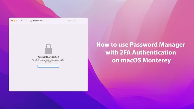 How to use the new password manager and 2FA features in macOS Monterey Guides