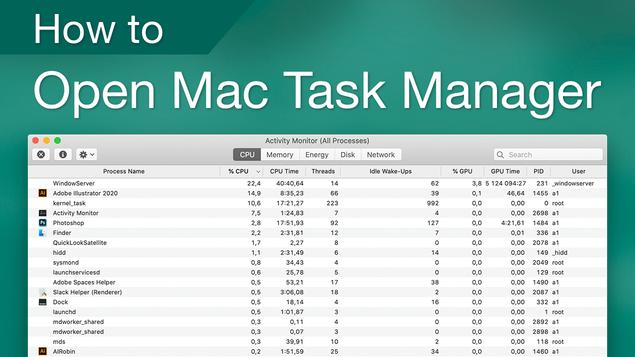 'Task Manager' on Mac: How to Find and Use the Activity Monitor
