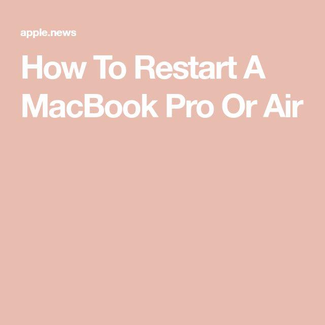 screenrant.com How To Restart A MacBook Pro Or Air