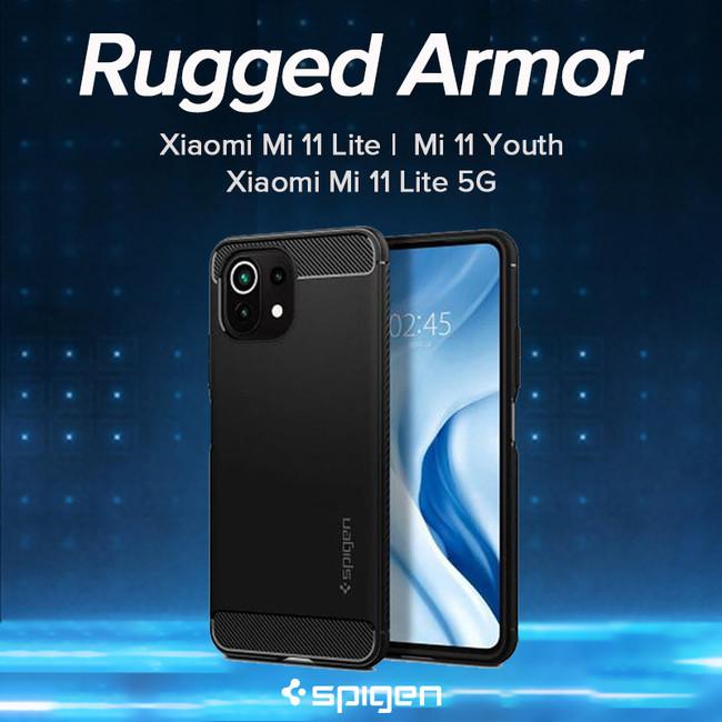 Spigen、Xiaomi Mi 11 Lite 5Gをタフネスな装いへ変身させる米軍MIL規格取得ケース「ラギッドアーマー」を発売 