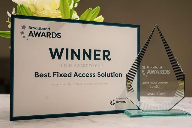 Huawei's SingleFAN Pro Solution Awarded Fibre Access Solution of the Year at Broadband World Forum 2021 
