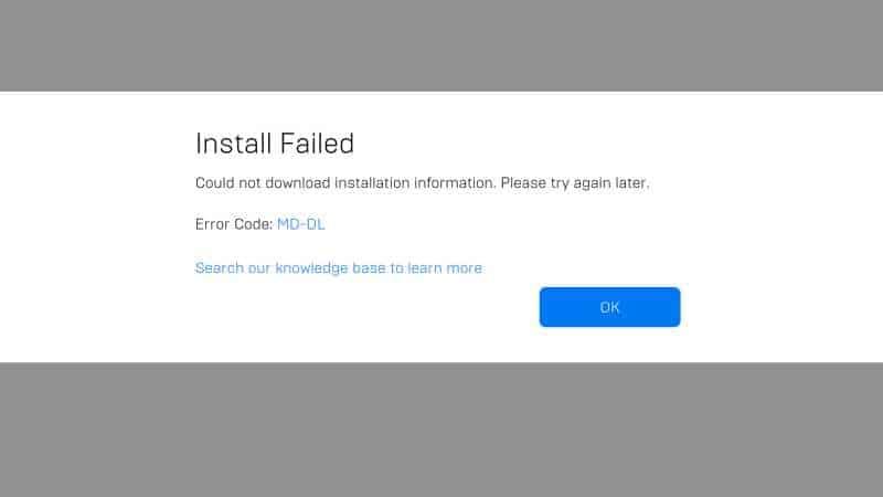 Is Fortnite down on Epic Games launcher? MD-DL error code