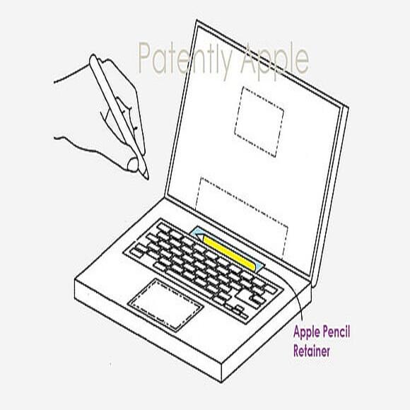 Apple Pencil内蔵のMacBookの特許が承認〜マウスとFキーが使用可 