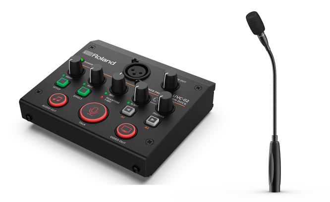 Roland Announces Web Presentation Dock UVC-02 and High Quality Condenser Microphone CGM-30