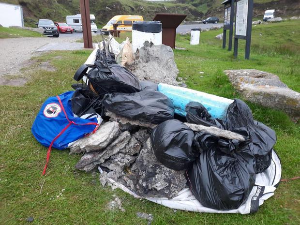 ‘It’s so gross, people empty the chemical toilets from their camper vans’ – shock at amount of litter on Achill beach 
