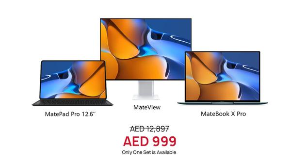 Grab the Huawei MateView, MateBook X Pro, and MatePad Pro 12.6” for AED 999 during Huawei’s Back to School Live Sale