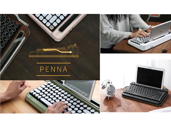 アスキーストア's セレクション タイプライターような打鍵感と音を持つMX BLUEを採用したキーボード「PENNA」