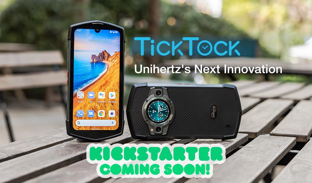 Unihertzが次期スマホ「TickTock」をチラ見せ！5G対応タフネスモデルで、背面ディスプレイを搭載。近くクラウドファンディングを実施予定 - S-MAX