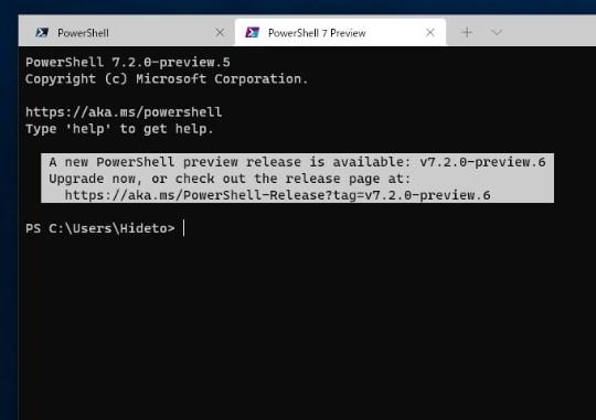 「PowerShell 7.2」は「Microsoft Update」経由でアップデート可能に【6月29日追記】