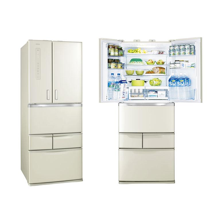  東芝、電動タッチオープンを採用した冷蔵庫 
