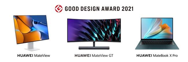 "Huawei MateView", "Huawei MateView Gt" and "Huawei Matebook X Pro" won the Good Design Award