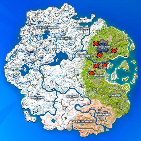Where to find Fortnite tall grass locations
