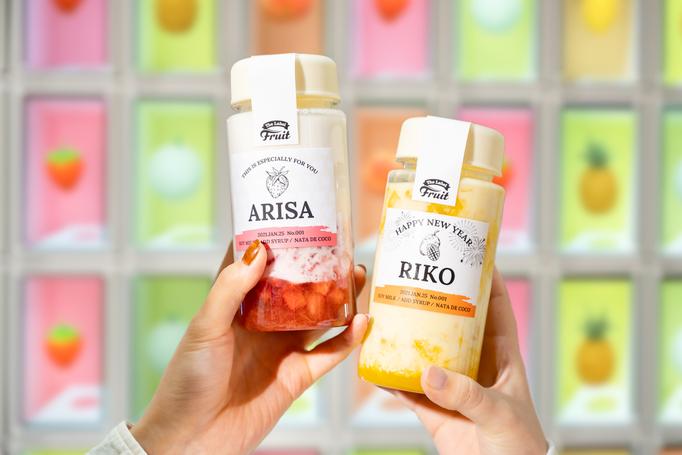 私だけの味、私だけのラベルを選んでつくる"食べる"フルーツオレ専門店「The Label Fruit（ラベルフルーツ）」東京・原宿に12月15日（水）オープン