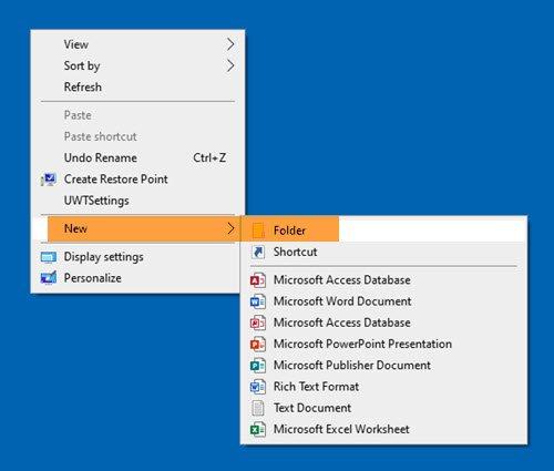 How to Create a Folder on Desktop in Windows 11 