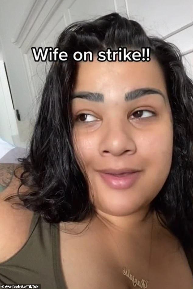 Wife goes on STRIKE for a week after her husband insisted he's the only one who cleans 