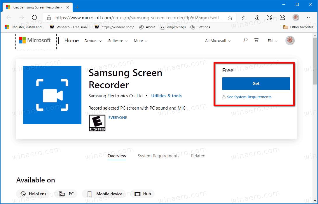  You can now record your Samsung PC through this free screen recorder app