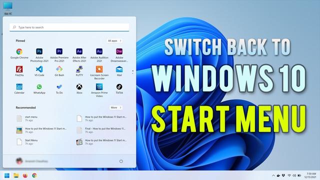 How to put the Windows 11 Start menu back where it belongs