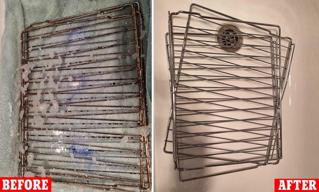 Renter shares her genius trick for cleaning filthy oven racks fast using a common household item