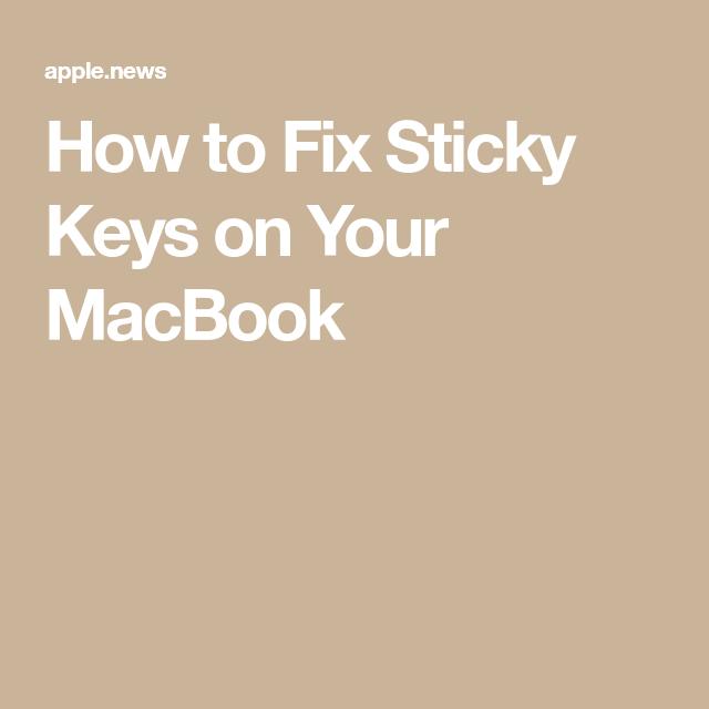 www.makeuseof.com How to Fix Sticky Keys on Your MacBook 