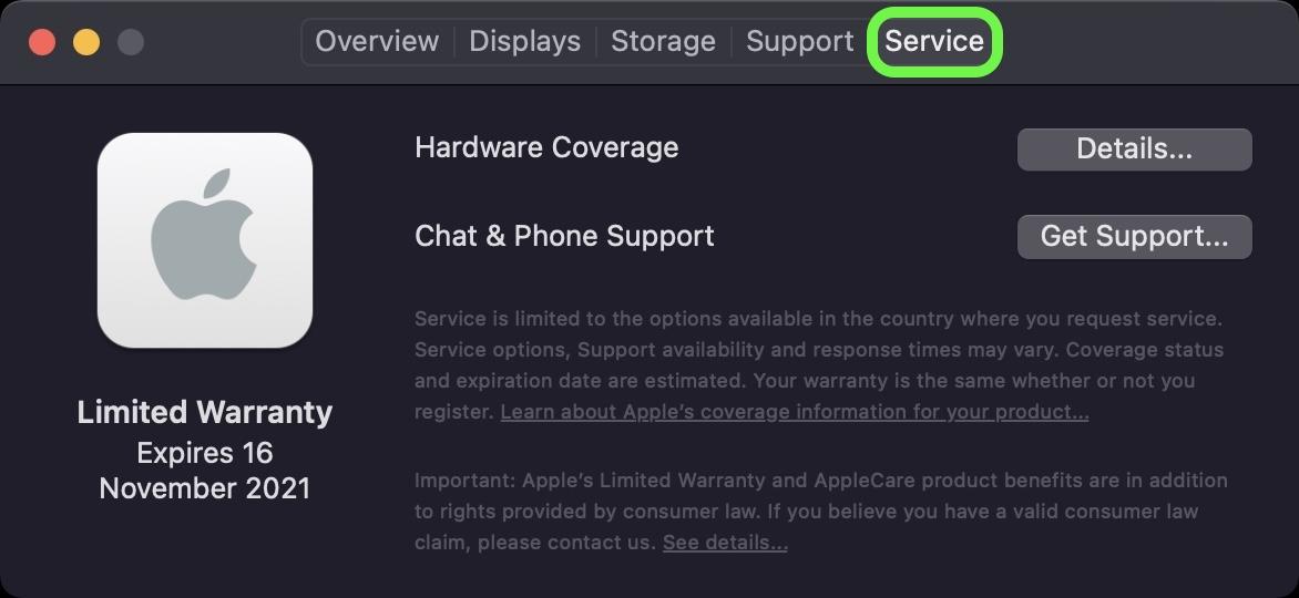 How to Check Your Mac's Warranty and AppleCare+ Status