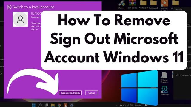 How to remove a Microsoft account from Windows 11 