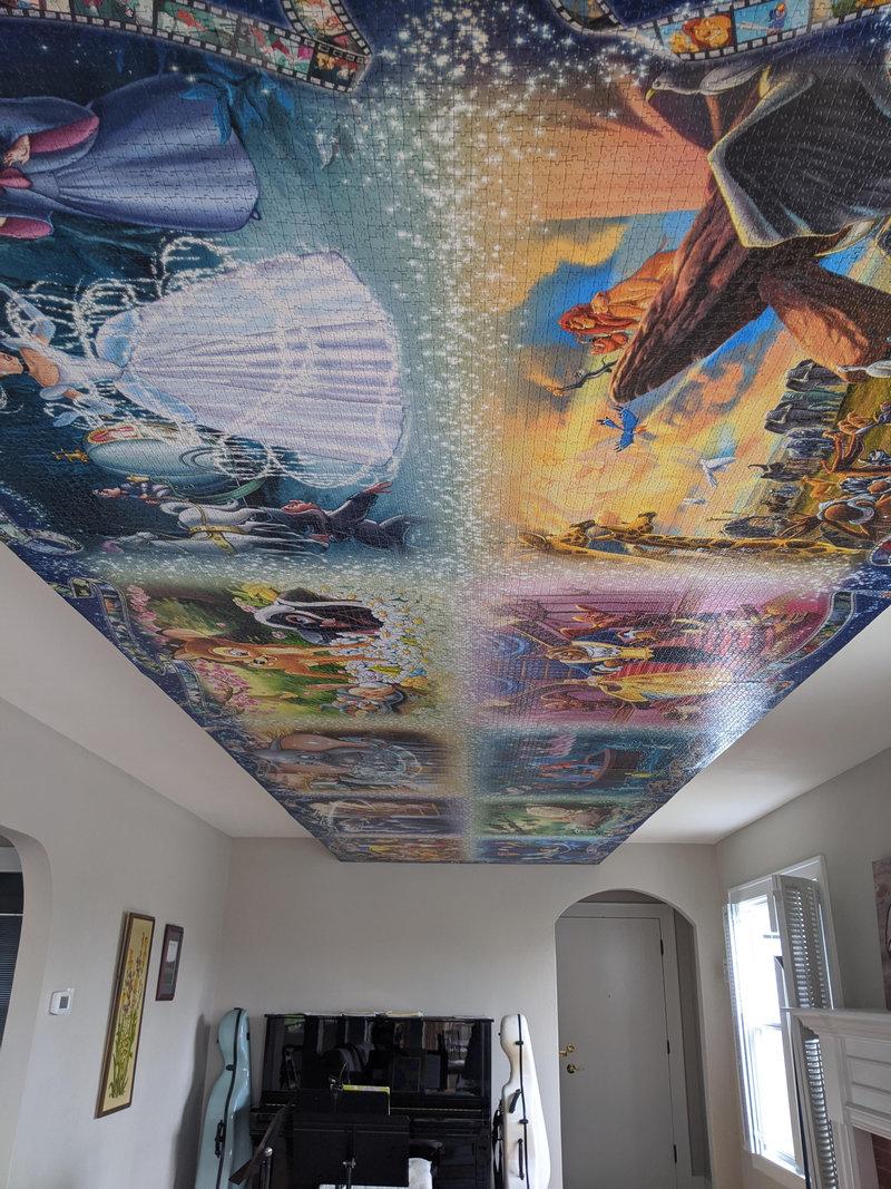 Mother and daughter completed a 40,000 -piece jigsaw puzzle ...