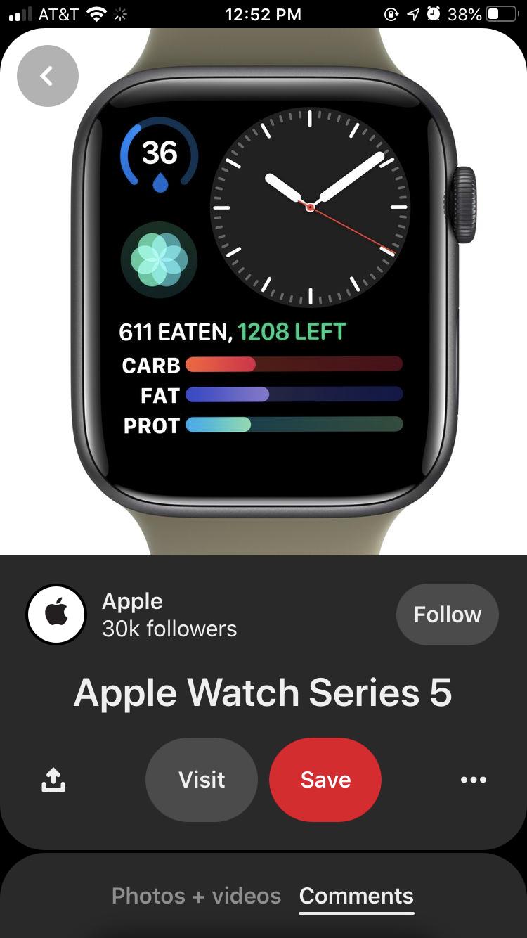Best Apple Watch complications for tracking calories or macros 