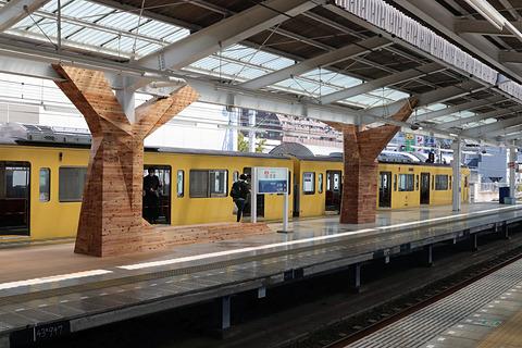 Seibu Railway, Hanno Station renewal ceremony inspired by "metsa". Local wood and Finnish designer make the station building feel Scandinavian