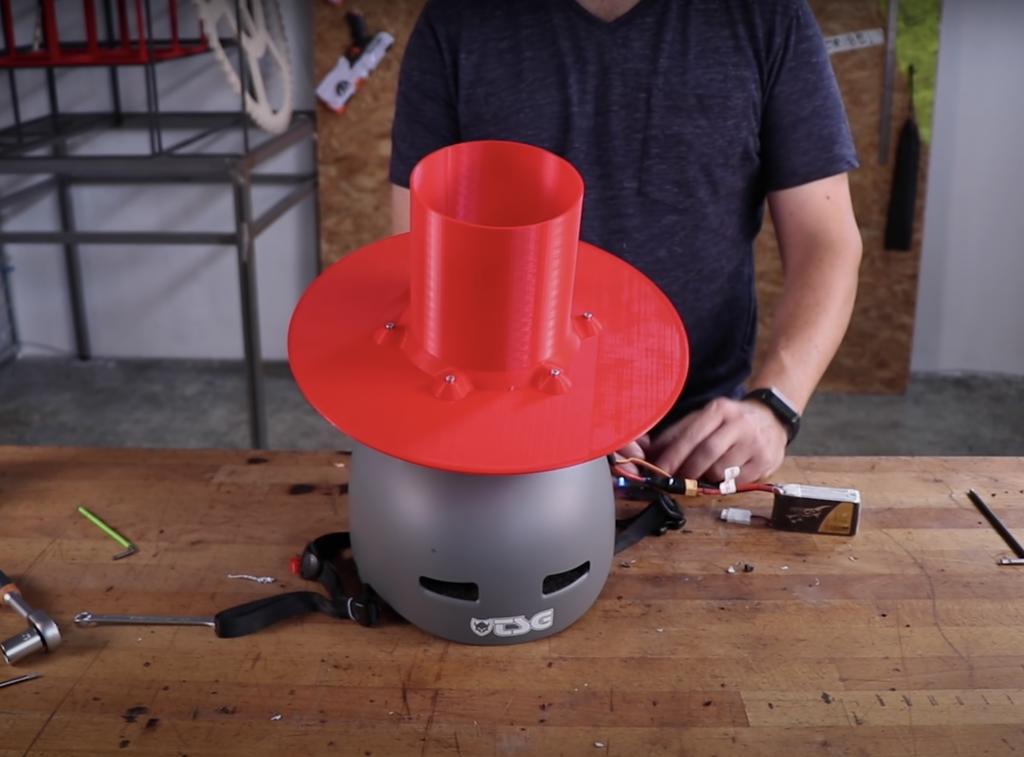 3D printed ‘umbrella hat’ uses turbine to push rain away 