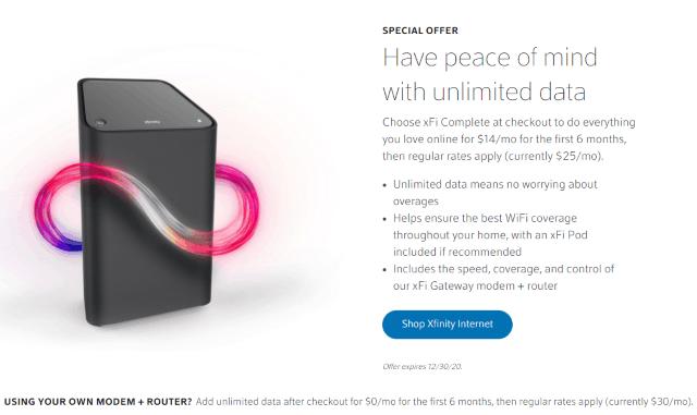 Comcast is Offering Free Unlimited Data for Customers Who Upgrade 