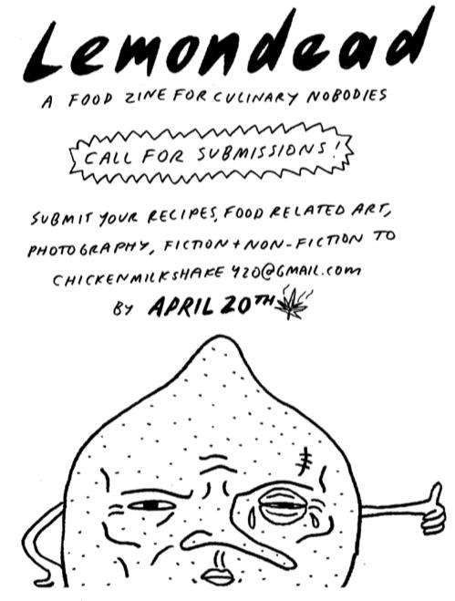 Accepting Submissions: Community Cookbook Zine
