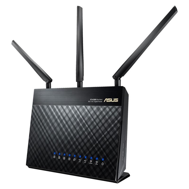  ASUS、1300Mbpsの11ac Draft版無線LANルーター「RT-AC68U」 