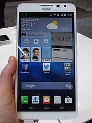 Huawei、4G対応の6.1インチスマホ「Ascend Mate2 4G」を発表：2014 International CES 