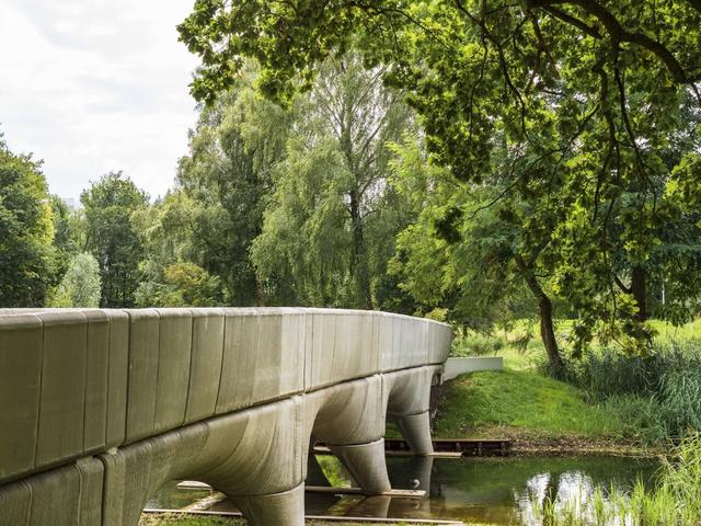 The longest 3D-printed concrete bicycle bridge in the world