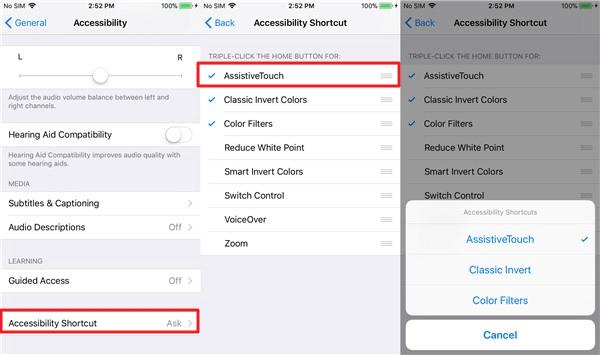 How to enable Assistive Touch 