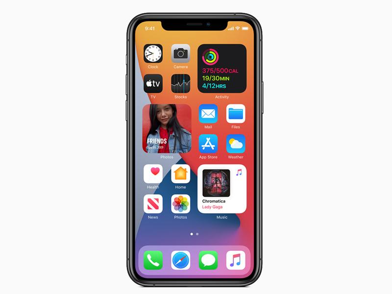 iOS14 announcement.You can add widgets and pick -up on the home screen