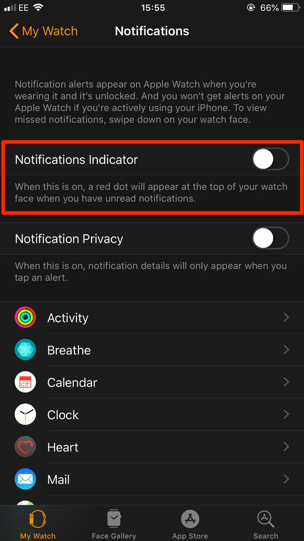 What the red dot on an Apple Watch means, and how to get rid of it 