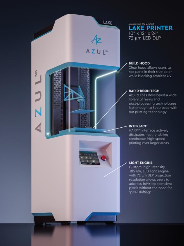 First Large-Format 3D Printer Unveiled by Azul 3D