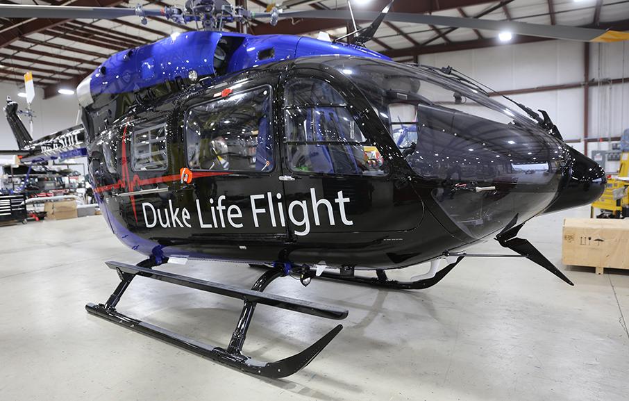 Metro delivers new EC145e to Flight for Life