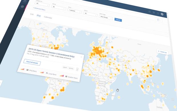 "PredictHQ" that combines event data and machine learning to help airlines predict demand