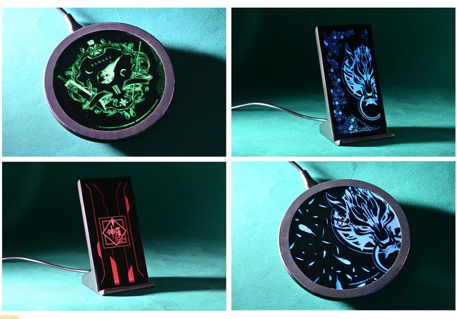 『FF7』デザイン性も追求した光るワイヤレス充電器4種が登場！ 充電するたびに「きれいだ」と言ってしまう輝き