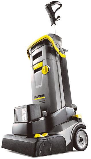 Floor cleaning machine "BR 30/4 C Bp", cordless but with the same cleaning power as with a cord, efficient cleaning in a short time is possible / Karcher Japan