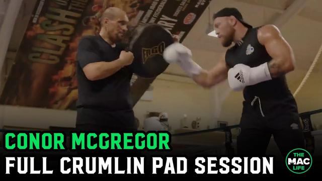 Watch Conor McGregor Take His New ‘Tank’ Physique for a Spin in a Boxing Pad Session