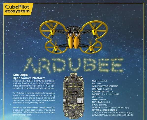 CubePilot ArduBee unveil the Open-Source Multi-purpose Platform 