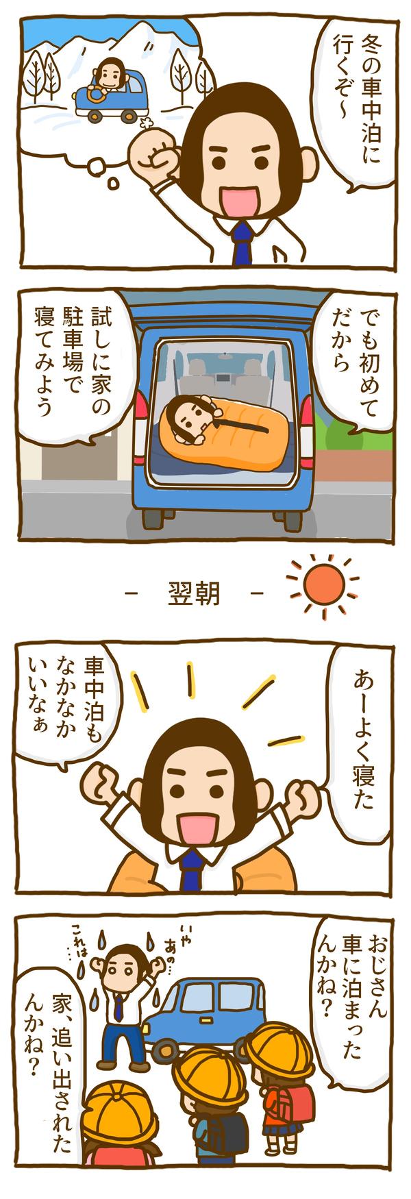 冬の車中泊の必需品 