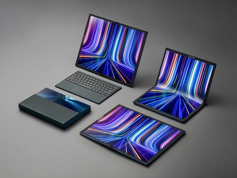 Asustek uses the foldable tablet computer "Zenbook17Fold OLED" of the 17.3 OLED.