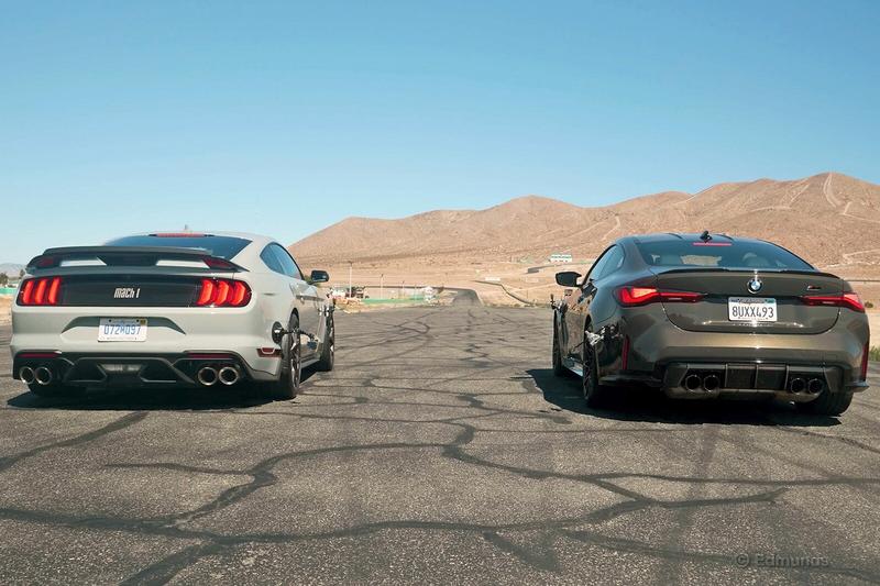 Drag Race: 2021 BMW M4 vs. 2021 Ford Mustang Mach 1 