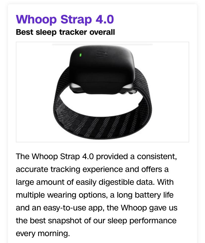The Whoop 4.0 is the Best and Most Comprehensive Fitness Tracker Right Now - Latest Tweet by Bloomberg 