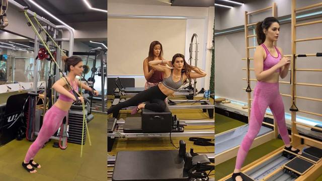 Kriti Sanon's inspiring pilates session will give you major fitness goals - WATCH